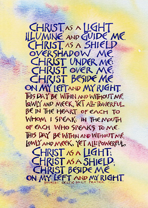 Christ as a light A5 poster - Northumbria Community